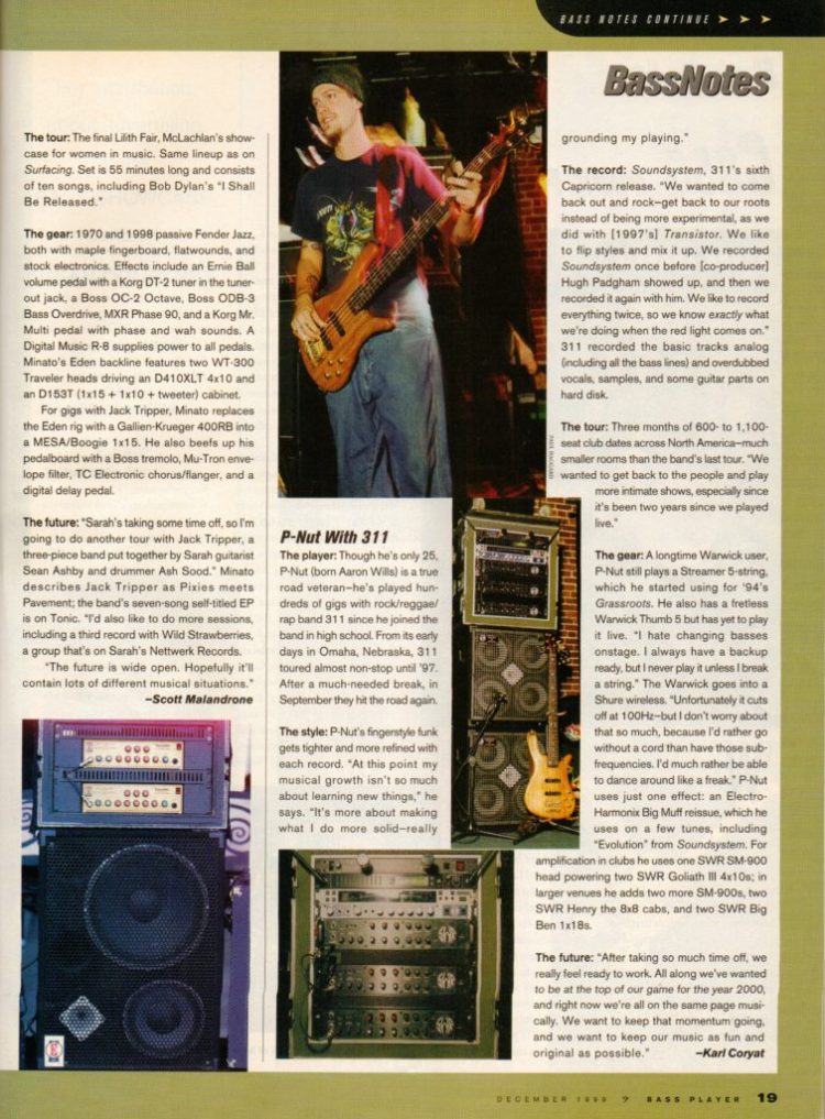 Bass Player Magazine: December 1999&nbsp;issue