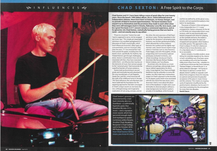 Modern Drummer: April 2012&nbsp;issue