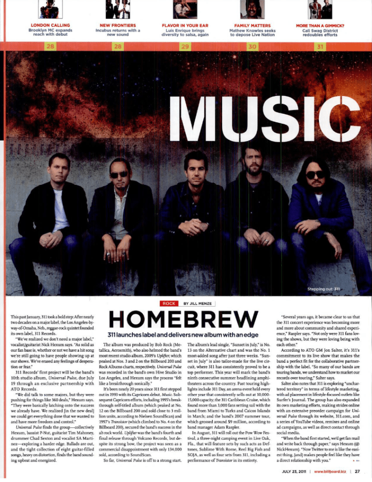 Billboard Magazine: July 2011&nbsp;issue