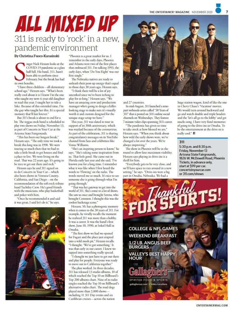 The Entertainer Magazine: November 2020&nbsp;issue