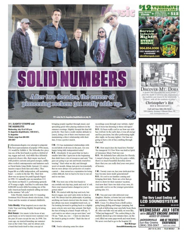 Folio Weekly: August 2012&nbsp;issue