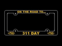 311 Day 2014 License Plate&nbsp;Frame